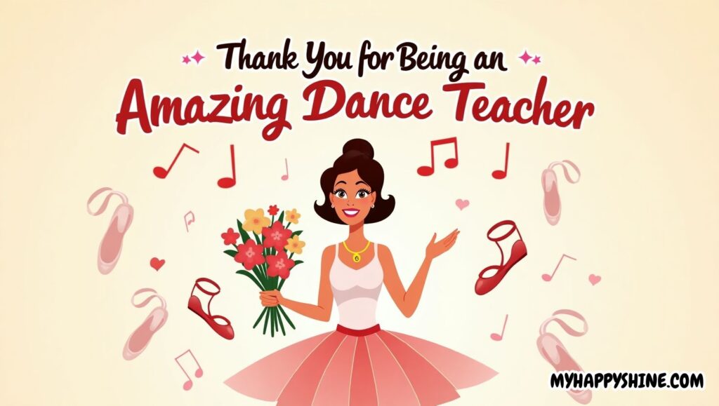 thank you for dance teacher 