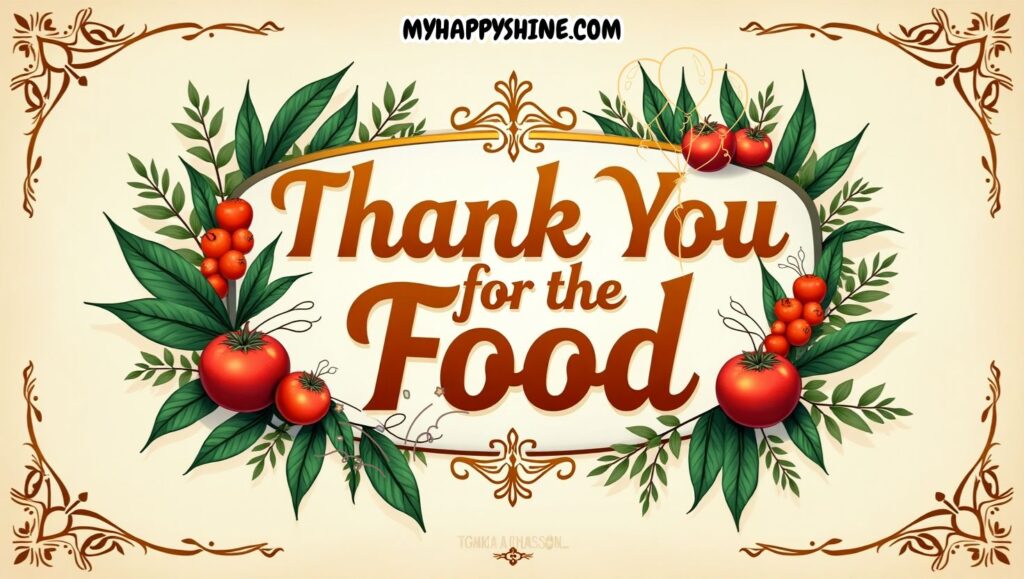 thank you for food 